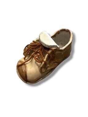 Handmade Clay Lace Up Shoe Plant Pot